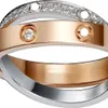 Designer Bulgarie Armband Schmuck Hochversion heiß verkauft zwei in einem Paar Ring mit Goldbeschichtung modischer und personalisierter Indexfingerlicht Luxus und Nich