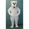 Mascot Halloween Arctic Polar Bear Costumes Cartoon Character Adt Women Men Dress Carnival Unisex Adts Drop Delivery Apparel Dhoza