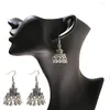Collana di orecchini set da donna etnica retrò Bollywood ossidato gioielli zingari vintage pendenti regali