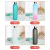 Water Bottles 1L Plastic Space Transparent Frosted Motivational Reusable Cup Copper Lid Bottle With Time Marker 1000ML