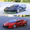 Transformation toys Robots 1/18 RC Car LED Light 2.4G Radio Remote Control Sports Cars For Children Racing High Speed Drive Vehicle Drift Boys Girls ToysL2403