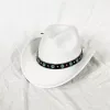 2024 رعاة البقر أعلى قبعة للرجال فيدورا قبعات النساء في الهواء الطلق السفر فيدورا امرأة