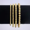 Wholale Lucky 14-каратные бусины с золотым наполнением, штабелируемые браслеты из бисера, эластичный браслет из бисера, минималистский76750736116331