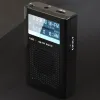 Radio Pocket Mini Radios Biląd anteny Akutted Akutlated Protable AM ​​FM Radio Reciver z głośnym głośnikiem DualChannel Audio stereo