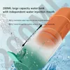 Gezhou Portable Oral Irrigator With Travel Bag Water Flossser USB RECHARGABEL 5 MOZSLES WATER JET 200ML VATTANK VATTENSKAPT 240219