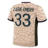 Maillot de foot 2024 Paris Kylian Mbappe camisa Kolo Muani Saint Dembele Asensio Germain Zaire Emery Kit de futebol Lee Kang em Achraf Hakimi Conjunto infantil de camisas de futebol