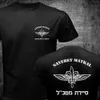 Erkek Tişörtleri 2020 Erkek Gömlek Yeni İsrail Özel Kuvvetler Naviler Sayeret Matkal Shayetet 13 Komik T-Shirt T240227
