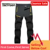 TACVASEN 4 saisons respirant hommes pantalon tactique pêche randonnée Camping imperméable sans polaire pantalon fermeture éclair poche pantalon décontracté 240219