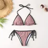 24SS Summer Beach Sunshine Womens Swimwear Swimsuitsuit Designer di lusso Bikini C Lettera Diamond Stitching Bikini a due pezzi sexy a un pezzo