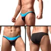 Calzoncillos Hombres Calzoncillos de seda de hielo Bolsa de cintura baja Ropa interior de nylon de verano Slip Homme a través de la moda sexy