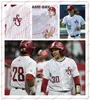 Custom WSU Baseball Jersey Stitched William Sierra Kolby Kmetko Owen Leonard Matt Erickson Keith Jones Washington State Cougars Jerseys