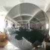 Toptan göz kamaştırıcı dev açık havalı gümüş şişirilebilir ayna topu disko parti dekorasyonu için 50 cm 2,5 metre şişme ayna küreleri ile hava pompası ücretsiz gemi