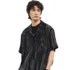 Camisas casuais masculinas camisa confortável hih qualidade leve masculino masculino bolso manga curta linda marca superior preta