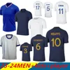 Clube Francês Conjuntos Completos Jersey Francês Futebol Jerseys 23-24GIROUD MBAPPE GRIEZMANN SALIBA PAVARD KANTE Maillot De Foot Equipe Maillots Kids Kit Mulheres Homens Camisa de Futebol