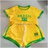 Calças femininas de duas peças mulheres gótico hip hop harajuku y2k brasil carta padrão impressão terno casual chique simples dstring amarelo top s dhdnl