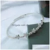 Tennis, Graduated Tennis Halskette Iced Out Kette für Frauen Luxus Bling Strass Stern Hip Hop Schmuck Sier Neue Mode Mädchen Hiphop Dhjtt