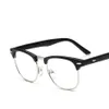 Montature in vetro per uomo Retro 2021 marca stile coreano occhiali in metallo uomo donna mezza tonda montatura vintage occhiali moda occhiali da sole241a