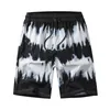 Men's Swimwear Summer Outdoors Casual Loose Multiple Pockets Cotton Printed Beach Shorts