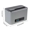 Boxs Station d'accueil en aluminium 2.5 "3.5", boîtier de disque dur Usb3.0 support de disque dur 3.5 Station d'accueil pour disque dur externe