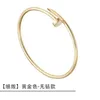 Original 1to1 Cartres Bracelet Nail S925 Pure Silver Plated 18K Gold Inlaid with Diamond Light Luxury Versatile Fashionable and Elegant Handcrafted 2CLS