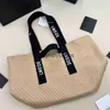 Torby Zastosuj Shopper A5 TOTE BAG RAFFAIS Designerskie torby i torebka swobodne luksusowe splot Crossbody Anagram Haft Clutch Słomka plaża Bagh24227