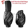 Sacche da golf TTYGJ Sacche da golf durevoli da uomo Borsa da golf standard in pelle PU Borsa da golf portatile di grande capacità può contenere 14 mazze Forniture da golfL2402