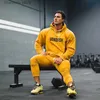 Men's Hoodies Sweatshirts Joggers Gym Sports Fitness Hoodies Mens Oversized Pullover Hoodie Fashion Men Clothing Outdoor Running Training Sportswear T240227