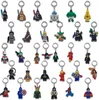 Moq500pcs super herói metal chaveiros bonito dos desenhos animados macio chaveiro pvc anime figura chaveiro porta-chaves do carro acessórios ornamentos 4975393