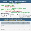 Sunglasses Men Blue Light Blocking Prescription Glasses Women CR39 Optics Lenses Presbyopic Eyewear Myopia Eyeglass Oval Eyeglasses Frame