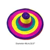 Bérets Sombrero chapeau de paille mexicains fête Po accessoires DiaDeMuertos Festival soleil