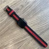 Designer für Apple Watch Band 41 mm 45 mm 49 mm 40 44 mm Streifen-Nylonarmband für iWatch-Serie Ultra 8 7 6 5 4 3 2 1 42 mm 38 mm Schnalle Sportuhrenarmbänder Zubehör DesignerQVHR