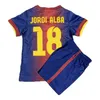 2005 2015 RONALDINHO Kids kit Retro Soccer Jerseys ALEXIS XAVI PUYOL MASCHERANO JORDI ALBA A. INIESTA PEDRO Home Football Shirts