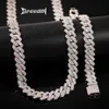 925 Silver Cuban Necklace With Moissanite Lab Cultureed Diamonds Fashion Jewelry Hip Hop10k 14k Necklace Bust Down Down