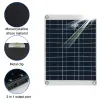 Laddare 100W Semiflexible Solar Panel Kit med 50A/60A/80A/100A Solarkontroll Solceller för bilbåt RV 12V/5V batteriladdare