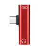 Communications Convertisseur et connecteur USB Type C vers prise 3,5 mm USB-C Chargement de téléphone compatible Écoute 2 EN 1 pour Xiaomi Huawei Samsung
