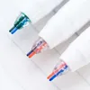 6pcs / set 2 lignes stylos en gel 0,5 mm à encre colorée marker d'art bricolage Drawing peinture graffiti kawaii papeterie