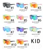 PRINTEMPS été enfant mode lunettes de soleil moto lunettes filles Dazzle couleur cyclisme Sports garçon plein air vent lunettes de soleil lunettes pour enfants bébé à clapet