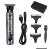 Hair Trimmer Close-Cutting Digital Hairdresser Electric Hair Clipper Professional Barber Men Trimmer Rechargeable With Box Drop Delive Dhyyl