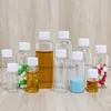 Bouteilles vides réutilisables en plastique, 5ml, 10ml, 20ml, 25ml, 30ml, 40ml, 50ml, 60ml, 80ml, 100ml, pots d'échantillon transparents et écologiques, 20 ou 100 pièces