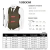 Voboom Wool Tweed Mens Waistcoat SingleBreasted Herringbone Slim Fitted Suit Vests 007 240228