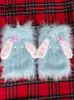 Women Socks Harajuku Y2k Pink Blue Long Rabbit Ear Bow Leg Warmer Japanese Kawaii Plush Faux Fur Warm Cover Lolita Cute Boots Sock