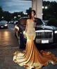 Veet – robe longue de bal, style sirène, col rond, perles, strass, réception, fête d'anniversaire, 2024, 326, diamants, 326