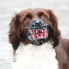 Muzzles New Halloween Costume Zombie Dog Mask Basket Cage Muzzle Training for Biting Dog Mouth Cover with Teeth for Pitbull Spooky Pup