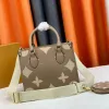 أعلى مقبض 1 1 حقيبة مصممة حقيبة نسائية رجل على متجر Go Shop الكتف Pochette Bags Strap White Brown Flower Luxurys Handbag Fashion Crossbody Carts