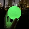 Pet Glowing Ball Dog Toy Pure Natural Rubber Outdoor Leakage Food Squishy Toys for Large Dogs Puppy Luminous Supplies 240220