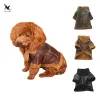 Jassen TAILUP Winter Warme dierenkleding Zachte PU-leren jas voor kleine Yorkie-honden Winddichte puppy-chihuahua-bontjassen