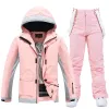 Sets 2024 Waterdicht ski -pak voor mannen en vrouwen, snowboardkleding, buitentets, jassen en broeken, winterkleding, sneeuwkleding, 30