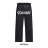 Kakazzy Spring/summer New Embroidered Print Small Feet Jeans for Mens Fashion Korean Fit Trendy Long Pants for Men