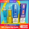 ATVS 100 % Original E-Zigarette Einweg-Vape, vorgefüllt, 10 ml Pod, 4000 Puffs, 1500 mAh Mesh-Spule, wiederaufladbar, Einweg-Vapes