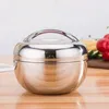 Stainless Steel Double Layer Round Bento Box Food Container Lunch Box For Kids Kitchen Food Box Tableware Thermos Lunch Box 240219